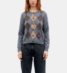 Gilet en laine à losanges - RELY Gerard Darel