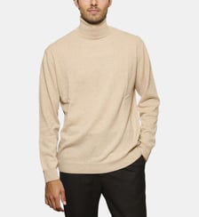 Pull Col roulé beige en cachemire Atelier Privé