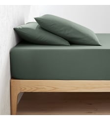 Drap housse uni coton bio, bonnet 30cm La Redoute Interieurs