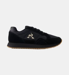 Sneakers rétro-running en cuir perforé et suede Jet Star Le Coq Sportif