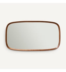 Miroir rectangulaire noyer massif, H110cm AM.PM