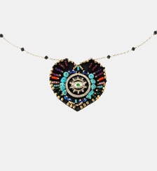 Collier chaîne avec charm central avec perles JANEIRA Hipanema