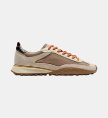 Baskets basses Bridge MKII Taupe en cuir et nylon Hoff