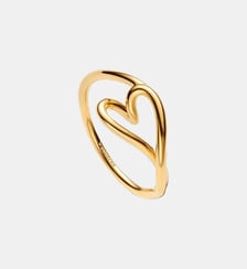 Bague Cœur Organique Dorée petit modèle Pandora