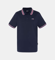 Polo avec liserés tricolores Schott