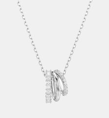 Pendentif Hyperbola, Métal rhodié Swarovski
