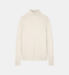 Pull col montant à côtes Bompard