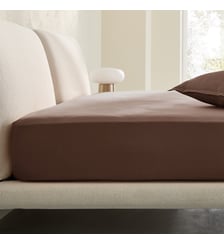 Drap-housse en percale lavée, bonnet 30 cm AM.PM