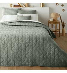 Couvre lit boutis matelassé coton Zig Zag Scenario La Redoute Interieurs