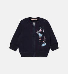Sweat zippé avec logo Marni