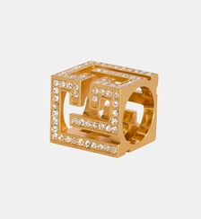 Bague cube à strass PB 3D Balmain