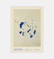 Poster   Le Monde - The Poster Club x Lucrecia Rey Caro Poster & Frame