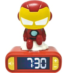 Réveil Veilleuse Iron Man 3D effets sonores Lexibook