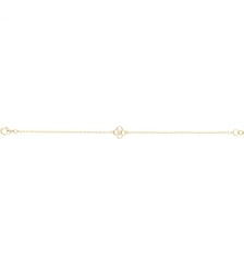 Bracelet Fiorenza en Plaqué Or avec diamant blanc La Garçonne Diamant