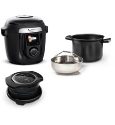 Cookeo YY5449FB noir connecté 6 L, 9 modes de cuisson + extra crisp, 150 recettes Moulinex