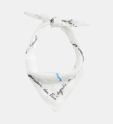 Bandana saint germain en coton blanc Agnès b.