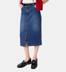 Jupe midi droite en denim - JANAELLE Gerard Darel