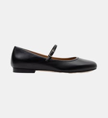 Dakota - Ballerines En Cuir Nappa Noir - Sacchetto Parallèle