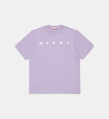 T-shirt logo en coton Marni