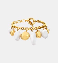 Bracelet chaîne ajustable   doré à l'or fin - Loulou Satellite
