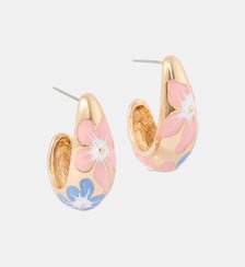 Boucles d'oreilles gouttes à motif fleurs Balaboosté