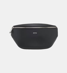 Sac ceinture grainé en cuir signature en métal BOSS