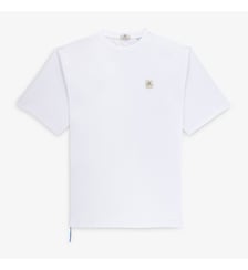 T-shirt blanc en coton à broderie SP Section Paloise Serge Blanco