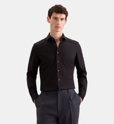 Chemise en jersey 1/1 Slim Col Kent Seidensticker