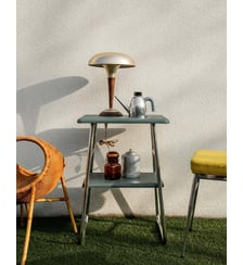 Table d'appoint industrielle en chrome Hanna N°778- Produit chiné Debongout