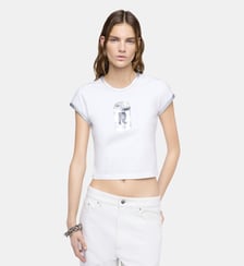 T-shirt Ohmori x Rabanne imprimé canette en coton Rabanne