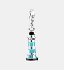 Thomas Sabo Pendentif Charm phare turquoise argent Argent sterling 925, émail à froid Thomas Sabo