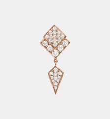 Boucle d'oreille Stairway Diamants et Or Rose Statement