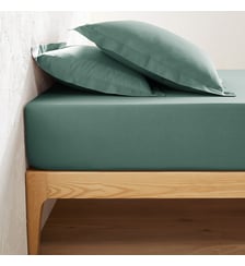 Drap-housse en coton, bonnet 25 cm La Redoute Interieurs