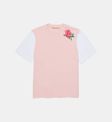 T-shirt avec imprimé et sequins Marni