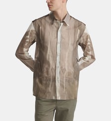 chemise Thomas en coton imprimé Ombres Agnès b.