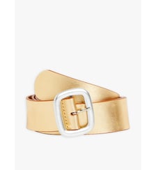 ceinture Molly en cuir de vachette doré Agnès b.