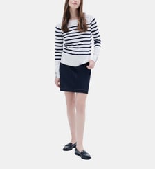 Pull mjulie - Motif rayures - Coupe droite Caroll