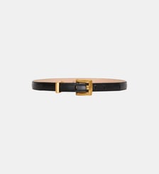 Ceinture Anthem en cuir lisse Balmain