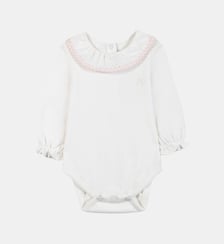 Body - Rosée coton col volanté broderie Tartine Et Chocolat