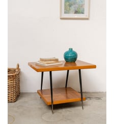 Table d'appoint en bois et métal noir Hanna N°1615 - Produit chiné Debongout