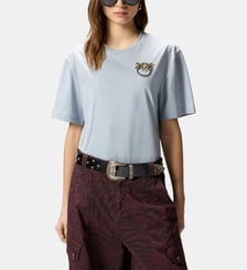 T-shirt avec application bijou love birds Pinko