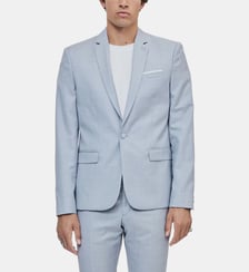 Veste de costume en laine avec chaîne en métal coupe ajustée The Kooples