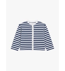 Cardigan pression en jersey de coton Agnès b.
