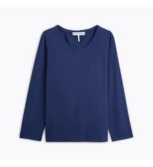 Tee-shirt manches longues col rond en jersey Laurence Tavernier