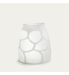 Vase en verre dépoli, H28 cm AM.PM