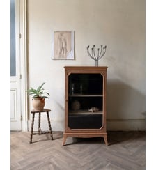 Vitrine en bois et verre Victoria N°1307- Produit chiné Debongout