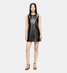 Robe courte enduite avec Oval D embossé Diesel