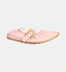 Ballerines Anthem en cuir lisse Balmain