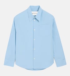 Chemise Large Col En Pointe Ami De Coeur unisexe en Coton AMI Paris