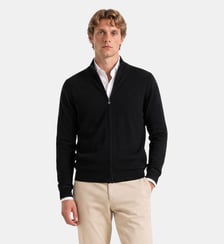 Gilet zippé Malone en maille laine Serge Blanco